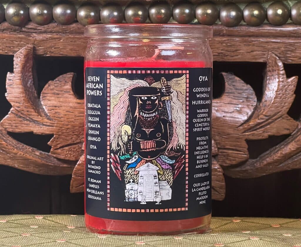 Oya Seven African Powers Voodoo Candle - New Orleans Voodoo Museum